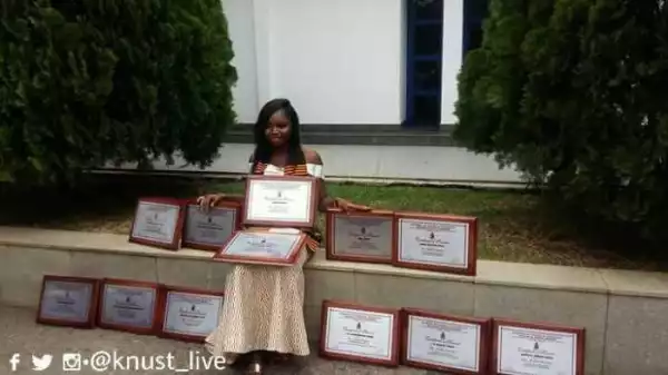 Proudly Naija!!! Meet This Nigerian Student Who Graduates As Best Overall Student Bagging 12 Of 15 Awards